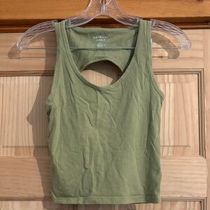 American Eagle Outfitters Sage Green Tank Top